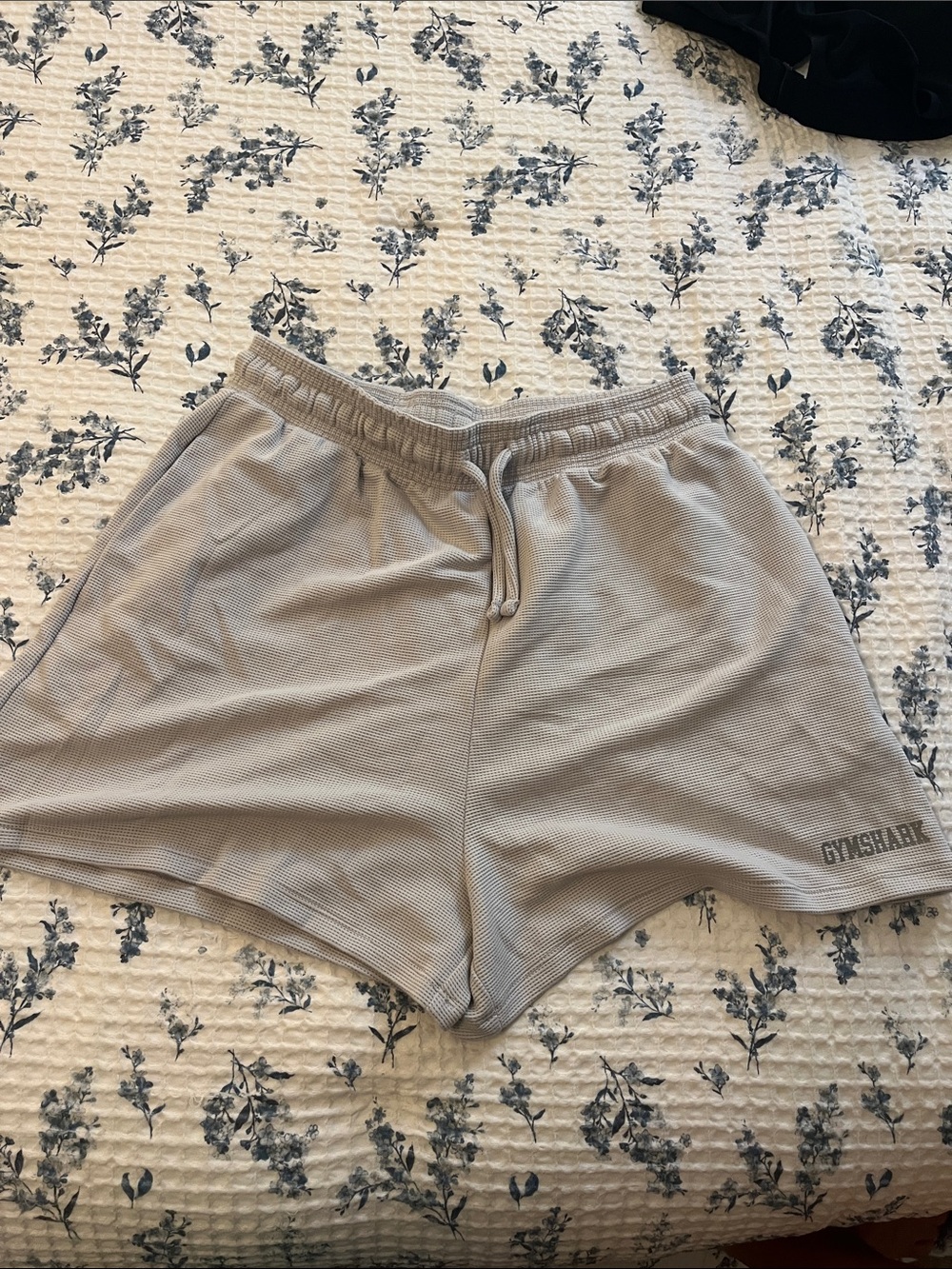 Gymshark Women's Light Gray Mesh Athletic Lounge Shorts